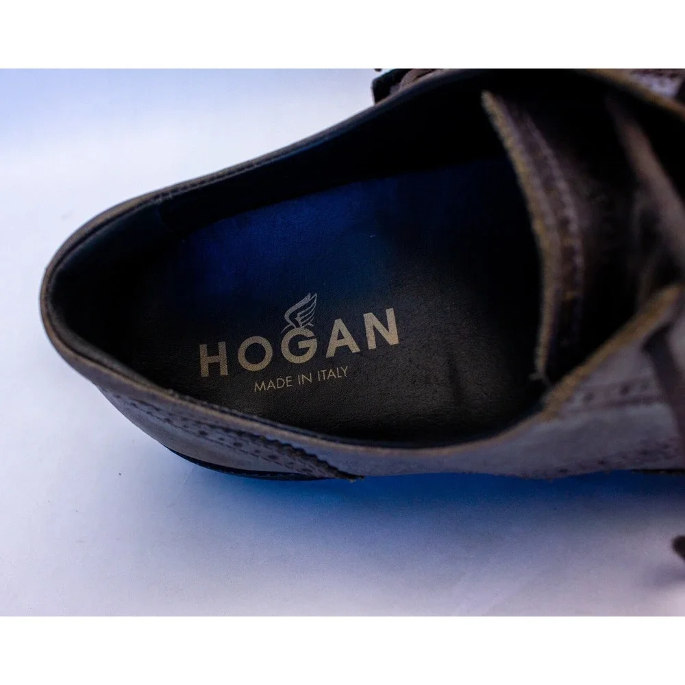 465$‎ HOGAN Chunky Sole Distressed Brogues Sz 10